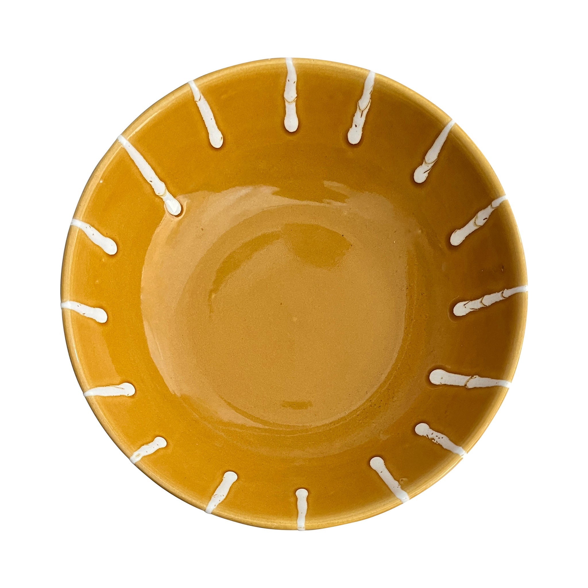 Alex and Trahanas Lido Ceramic Fruit Bowl Stand Honey