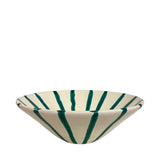 Alex and Trahanas Lido Ceramic Serving Bowl Sea Green Cream