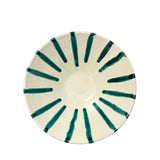Alex and Trahanas Lido Ceramic Serving Bowl Sea Green Cream