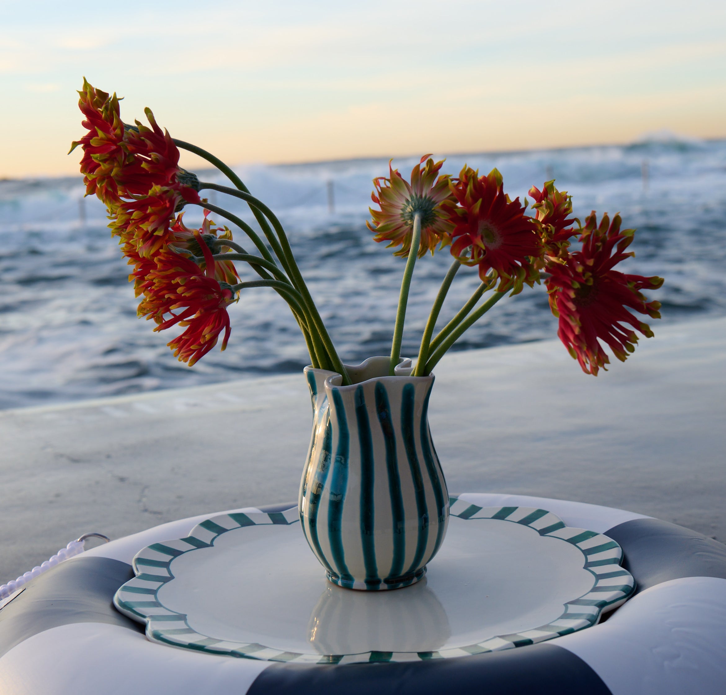 Alex and Trahanas Lido Piccolo Vase Sea Green