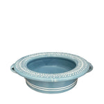 Alex and Trahanas Olive Branch Bowl with Handles Blue White