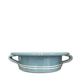 Alex and Trahanas Olive Branch Bowl with Handles Blue White