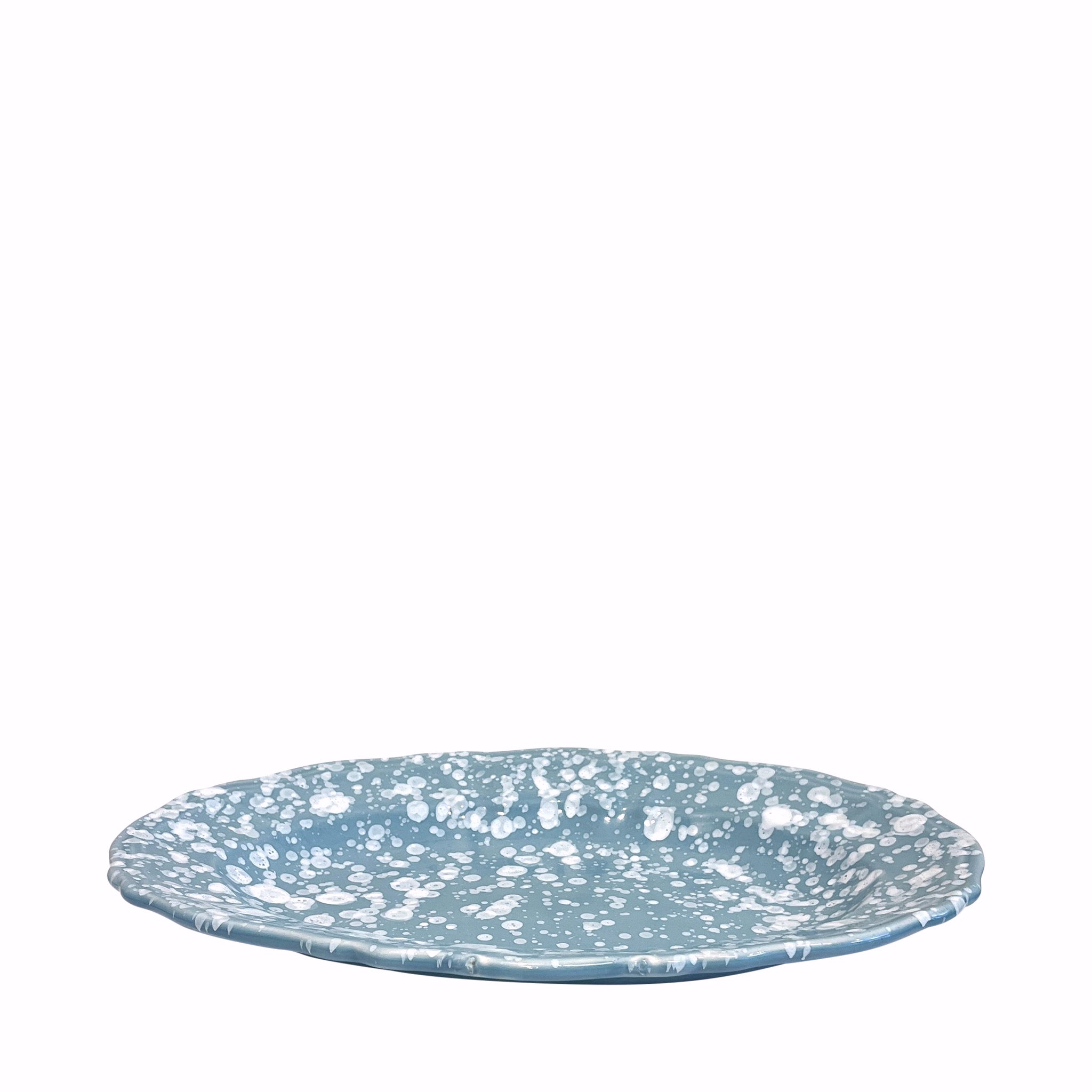 Alex and Trahanas Schizzato Ceramic Oval Platter Blu e Bianco