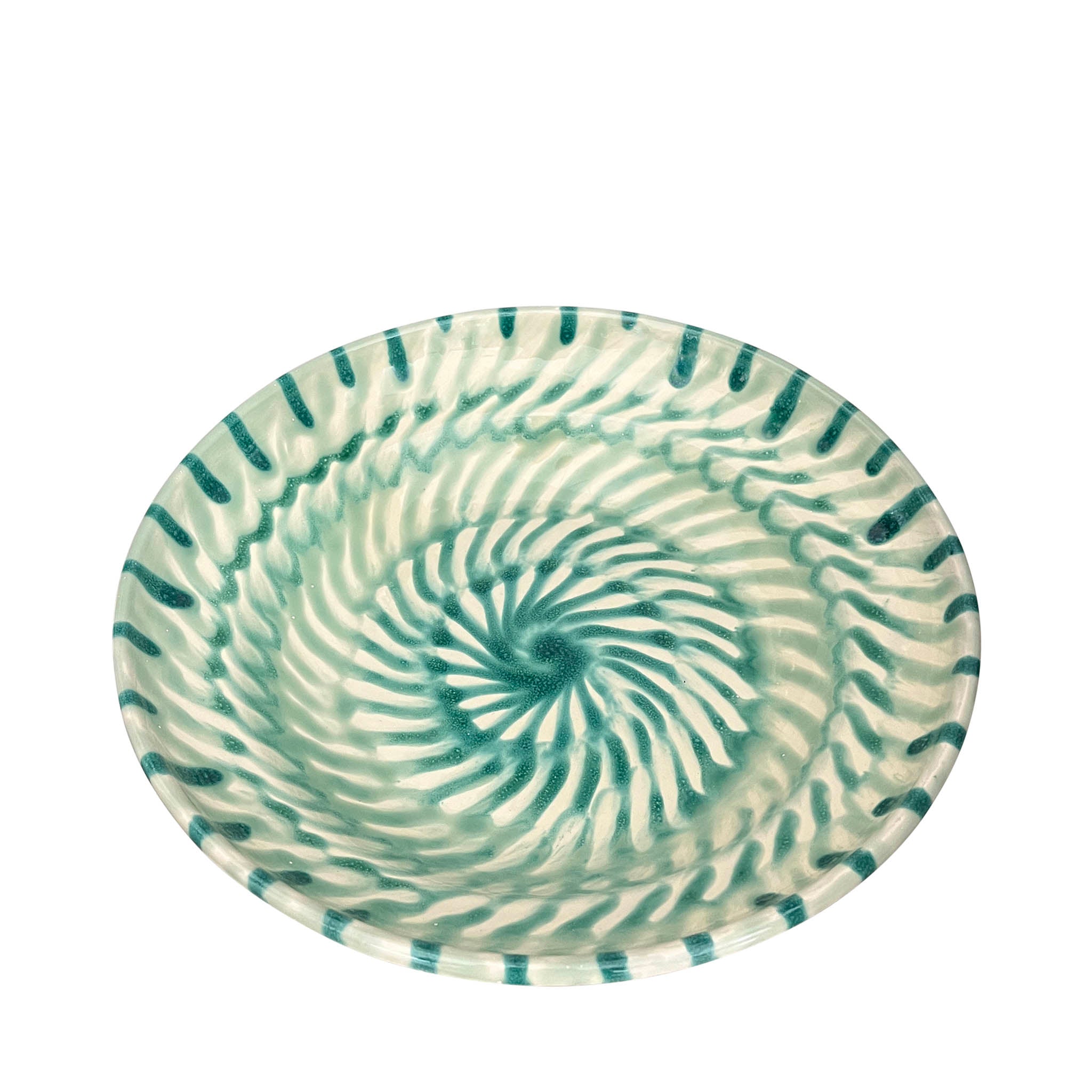 Alex and Trahanas Seaside Salad Bowl Sea Green