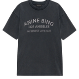 Cade Tee Melrose Stencil - Washed Black