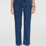 Anine Bing Kate Jean 29 inch Clean Indigo straight leg detail