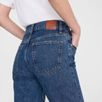 Anine Bing Kate Jean 29 inch Clean Indigo back pocket detail