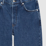 Anine Bing Kate Jean 29 inch Clean Indigo button fly detail
