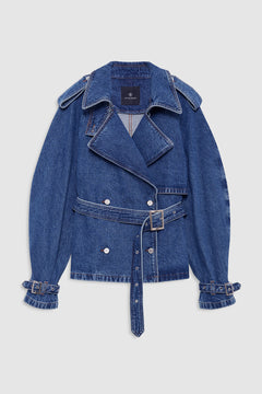 Anine Bing Pascale Trench Clean Indigo