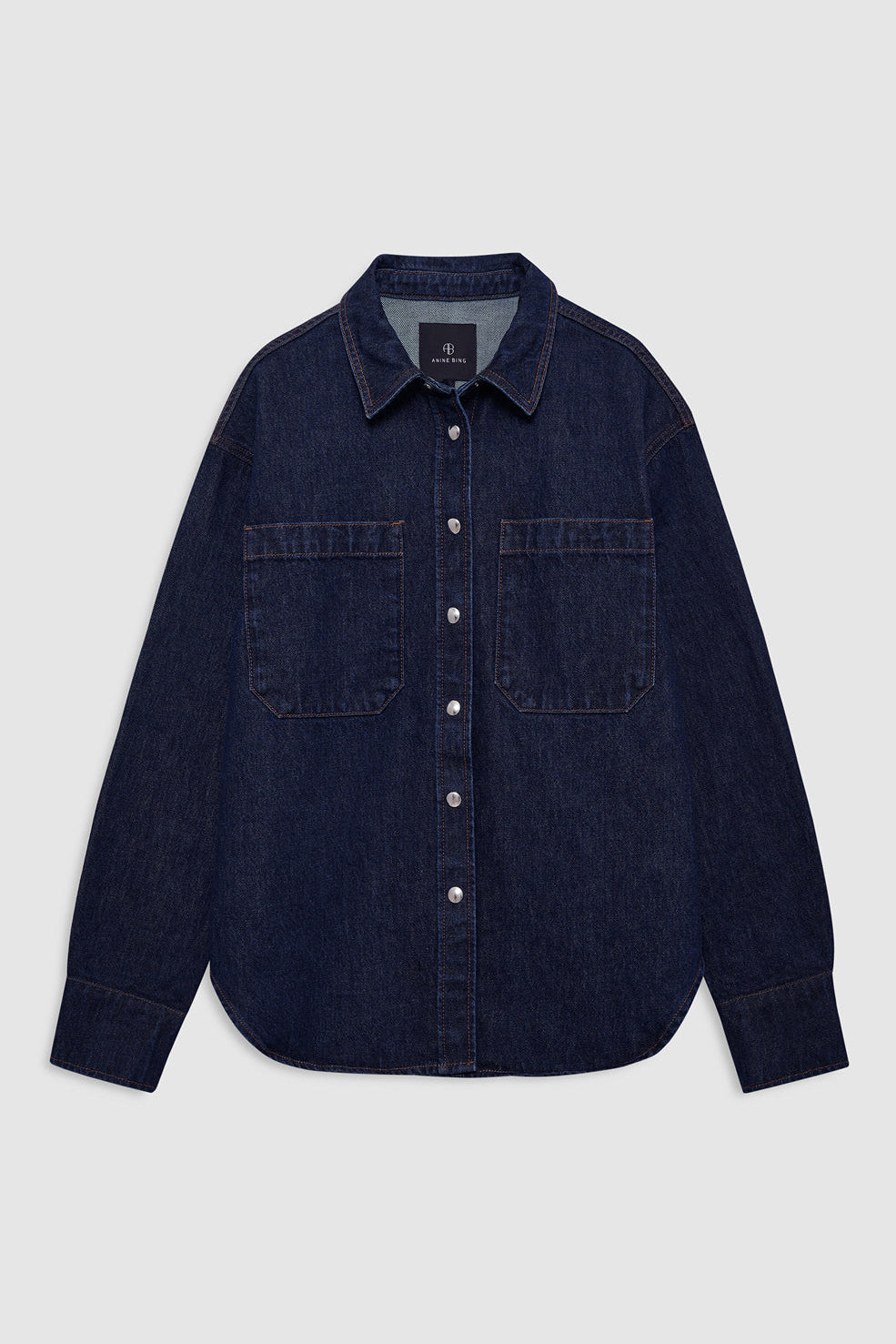 Anine Bing Samy Shirt Unwashed Blue