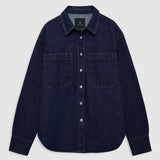 Anine Bing Samy Shirt Unwashed Blue