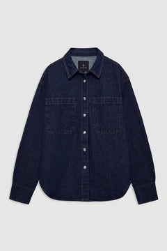 Anine Bing Samy Shirt Unwashed Blue