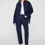 Anine Bing Samy Shirt Unwashed Blue