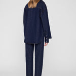 Anine Bing Samy Shirt Unwashed Blue