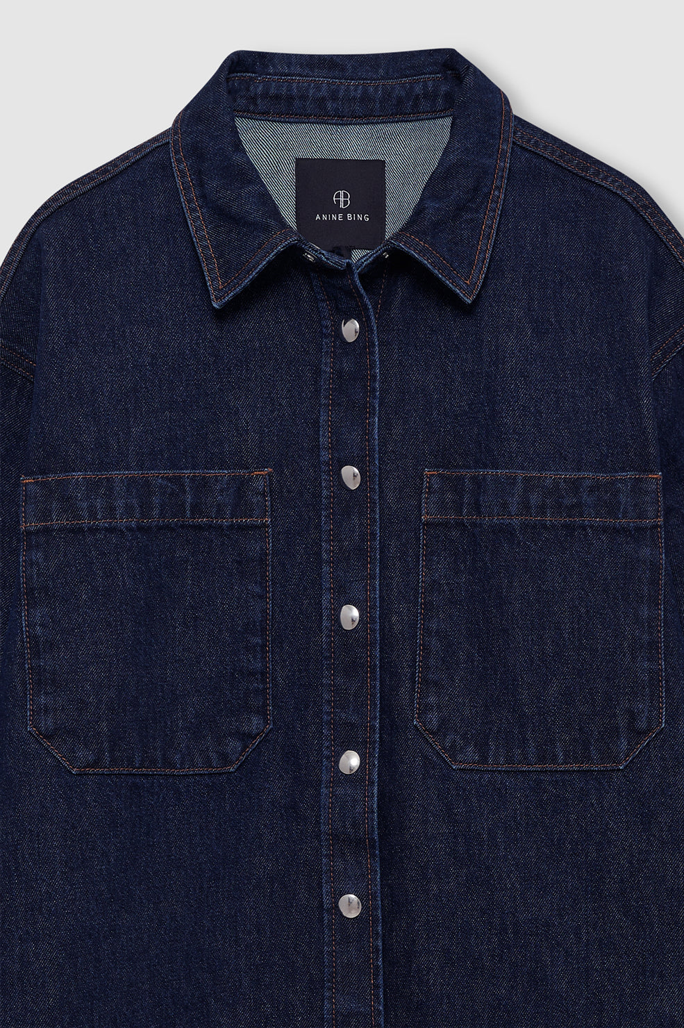 Anine Bing Samy Shirt Unwashed Blue