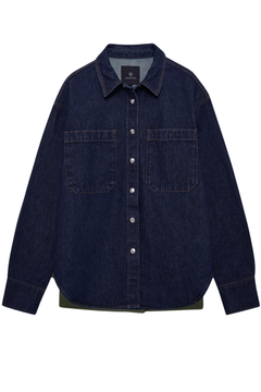 Anine Bing Samy Shirt Unwashed Blue