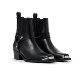 The Mid Biker Boots – Black