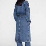 The Rickie Maxi Trench – Cabana Blue