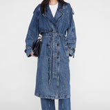 The Rickie Maxi Trench – Cabana Blue