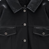 The Rory Jacket – Black Recycled Leather
