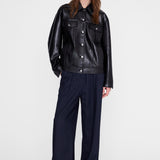 The Rory Jacket – Black Recycled Leather