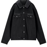 The Rory Jacket – Black Recycled Leather