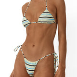 Beach Week Adjustable Bikini Bottom Sorbet Stripe