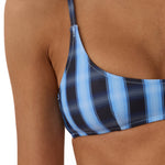 Beach Week Bandeau Bikini Top Midnight Plaid