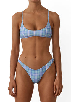 Beach Week High Hip Bikini Bottom Cove Check