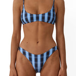Beach Week High Hip Bikini Bottom Midnight Plaid
