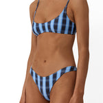 Beach Week High Hip Bikini Bottom Midnight Plaid