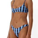 Beach Week High Hip Bikini Bottom Midnight Plaid