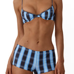 Beach Week Micro Short Midnight Plaid
