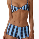 Beach Week Micro Short Midnight Plaid