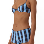 Beach Week Micro Short Midnight Plaid