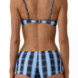 Beach Week Micro Short Midnight Plaid
