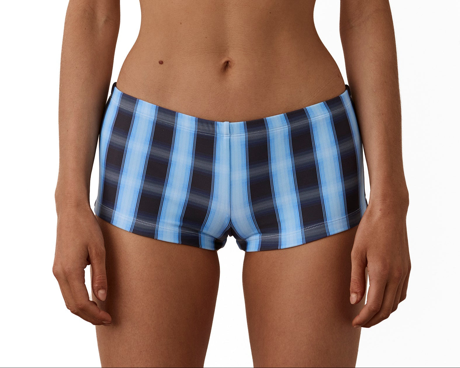 Beach Week Micro Short Midnight Plaid