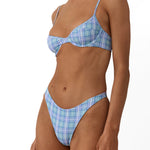 Beach Week Underwire Bikini Top Cove Check