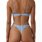Beach Week Underwire Bikini Top Cove Check