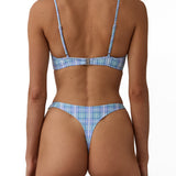 Beach Week Underwire Bikini Top Cove Check