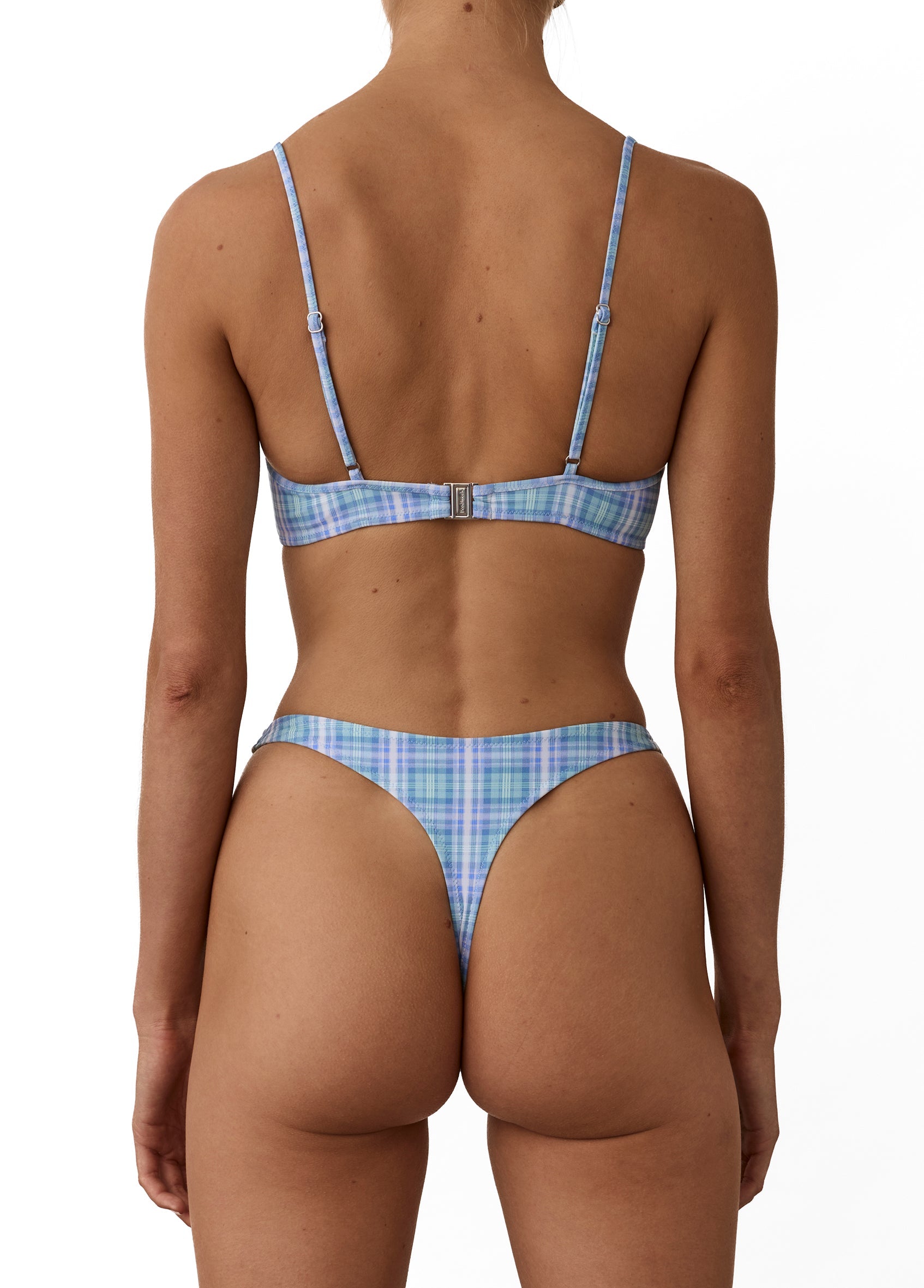Beach Week Underwire Bikini Top Cove Check
