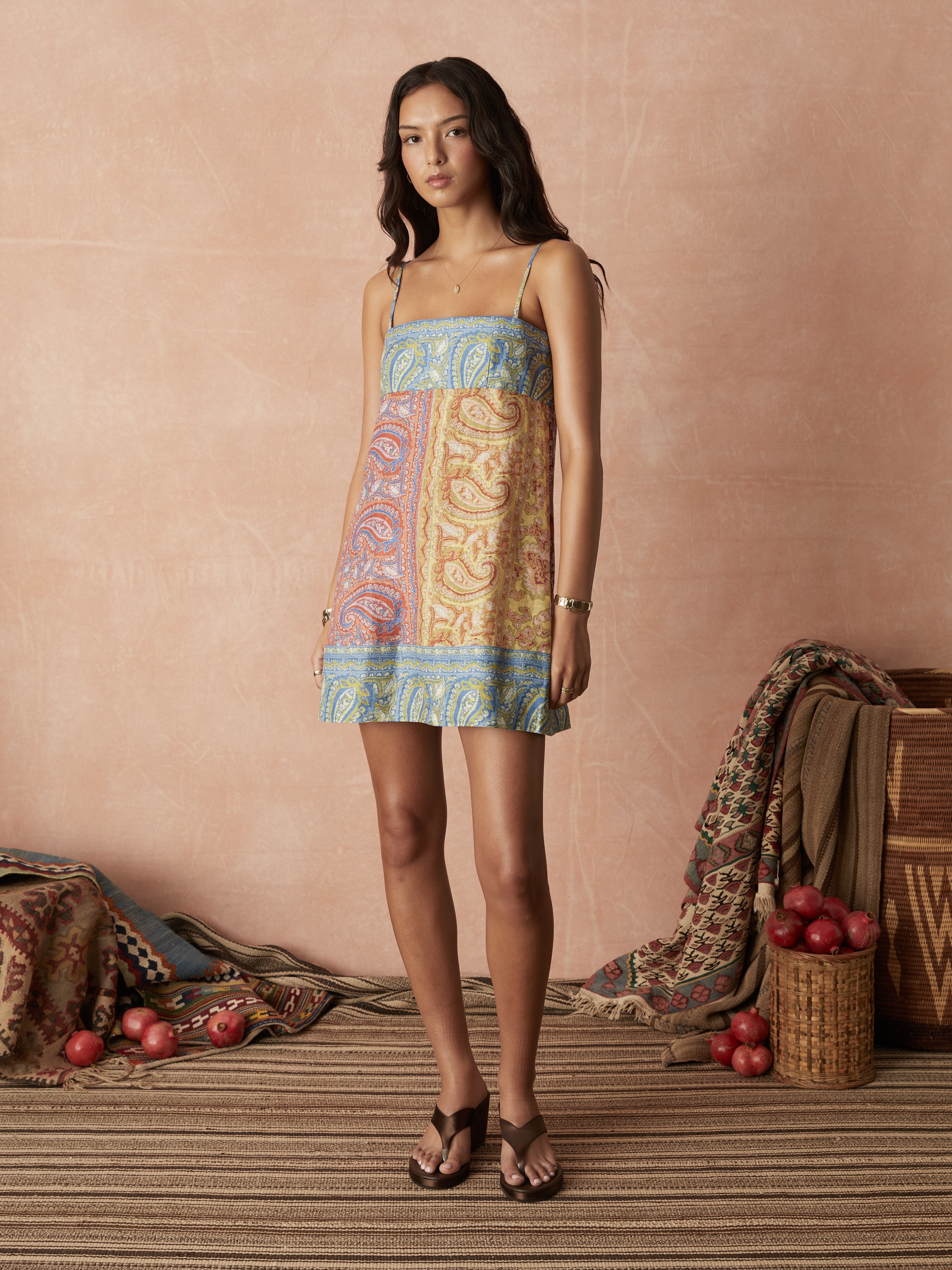 Boteh Caravane Mini Dress Mesa Patchwork