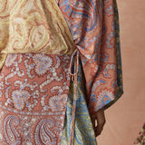 Boteh Caravane Silk Robe Dress Mesa Patchwork