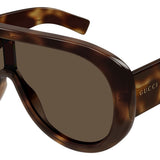 Gucci GG2164S002 Pilot Sunglasses in Havana side view