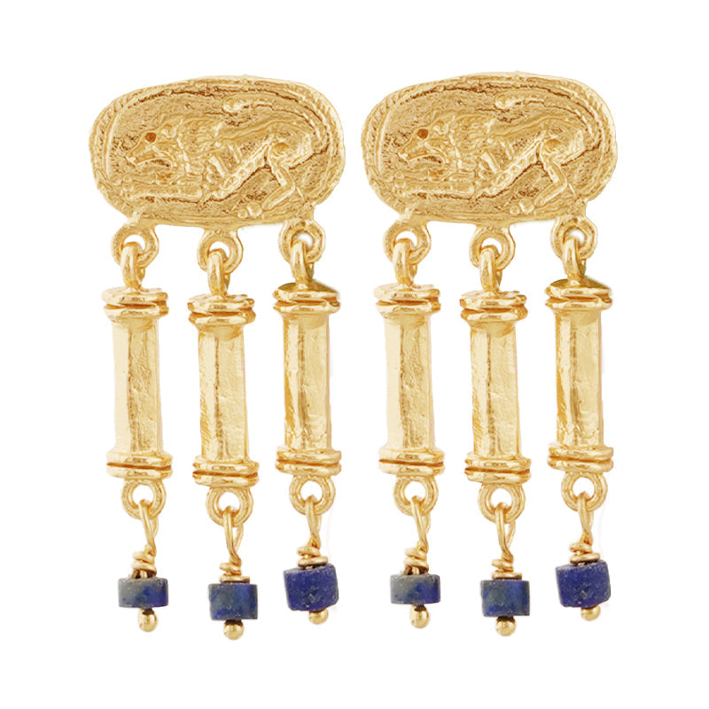 Cleopatra's Bling Canossa Earrings 18K Gold Plated