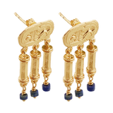 Cleopatra's Bling Canossa Earrings 18K Gold Plated angle