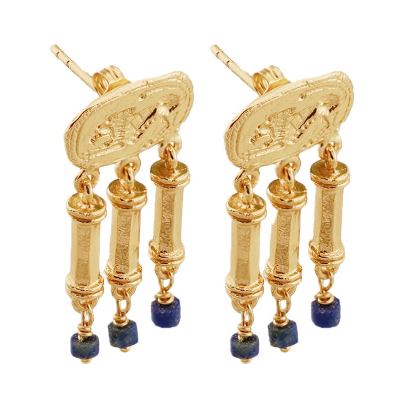 Cleopatra's Bling Canossa Earrings 18K Gold Plated angle