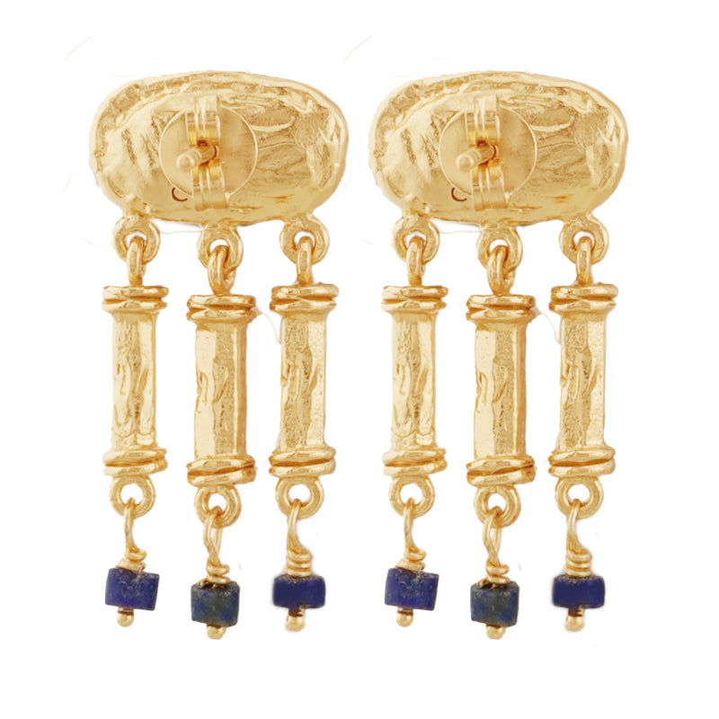 Cleopatra's Bling Canossa Earrings 18K Gold Plated back