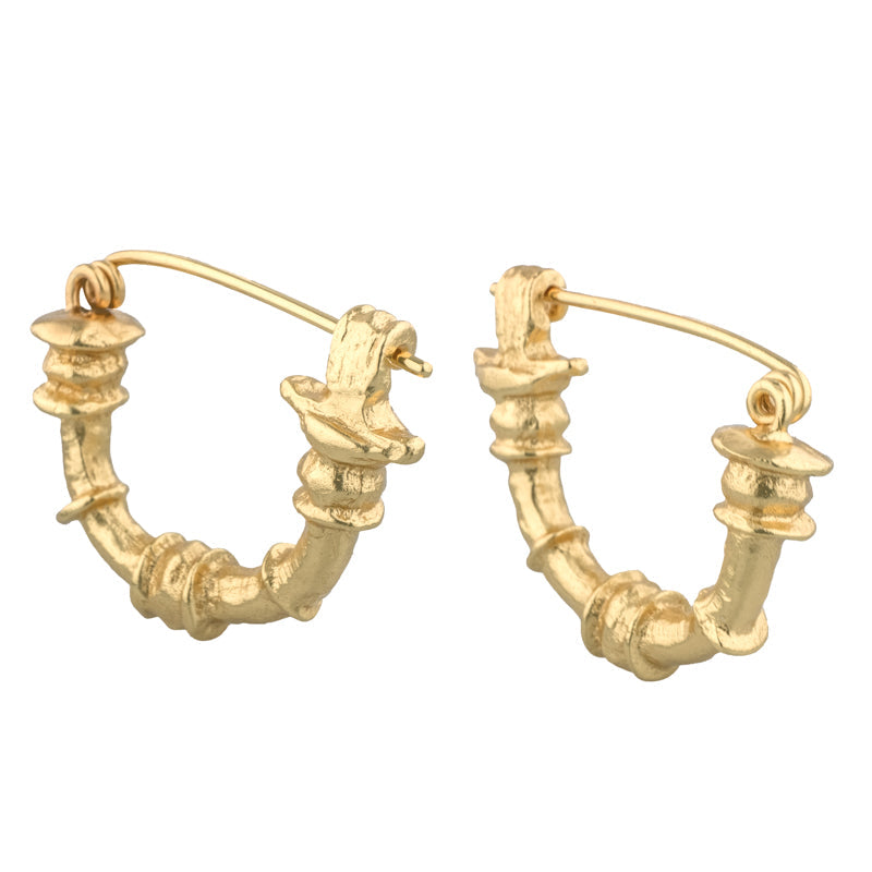 Cleopatra's Bling Isherwood Hoops 18K Gold Plated