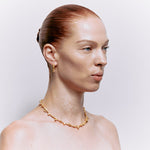 Cleopatra's Bling Isherwood Hoops 18K Gold Plated on model